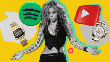 Shakira Casio Rolex Spotify Youtube