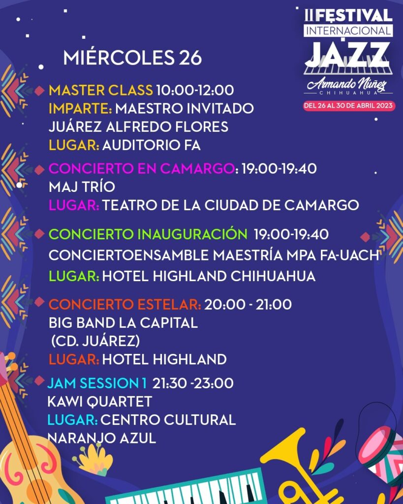 Festival Internacional de Jazz Armando Nuñez Miercoles