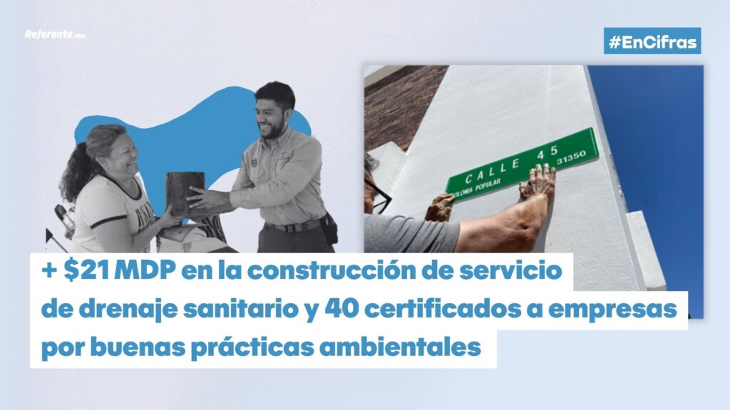#EnCifras: 2º Informe del alcalde Marco Bonilla. 21 MDP en la construcciòn de servicio de drenaje sanitario.