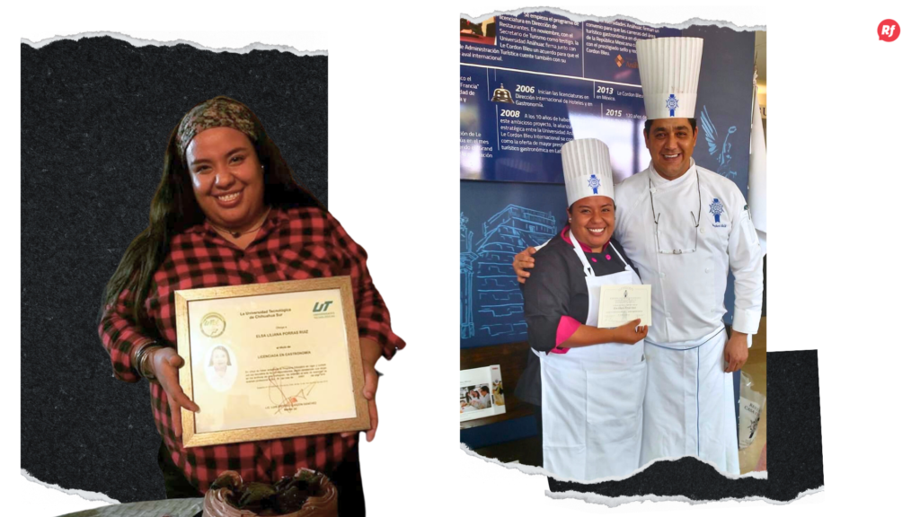 Porras se mantiene en constante actualización y tomó un curso en la CDMX en Le Cordon Bleu. | FOTOS: Facebook Chef Lily Porras R.