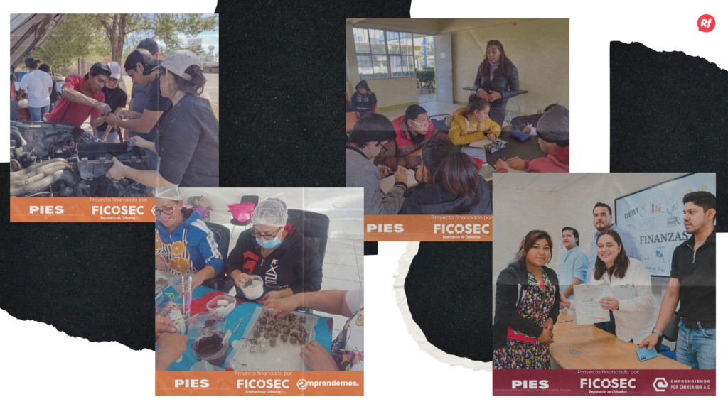 Con el proyecto PIES, Emprendiendo A.C. esta llevando a cabo talleres especializados y brindando apoyo para empoderar a los jóvenes y alejarlos de la vulnerabilidad. | FOTOS: Facebook Emprendemos AC