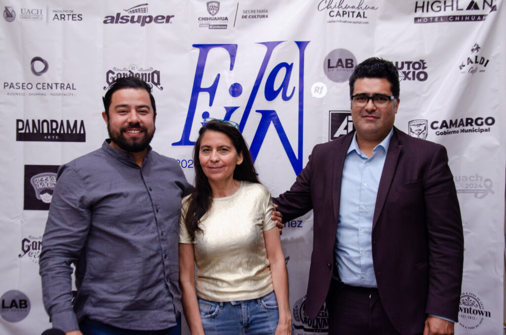 Ariel Solís, Luly Sosa de Núñez y Mario Montes dieron a conocer los detalles del FIJAN 2024. | FOTO: Danna Valenzuela, Referente.mx