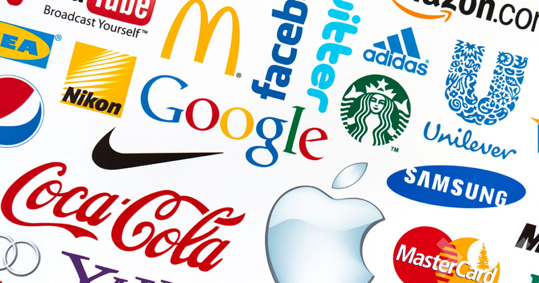 Logotipos de las 10 marcas más poderosas del mundo en 2025.