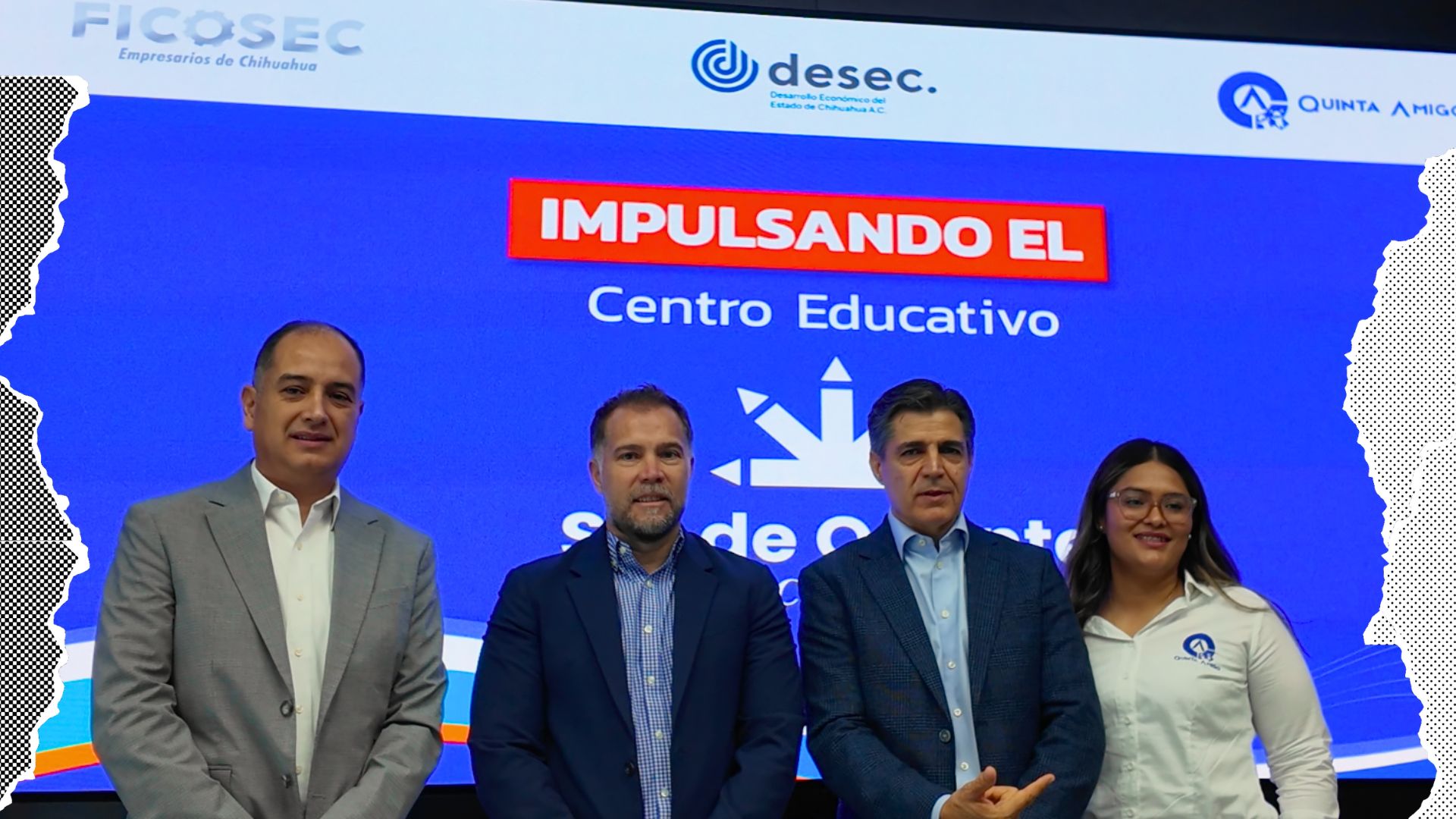 FICOSEC en colaboración con Desarrollo Económico del Estado de Chihuahua (DESEC, A.C.), y con el apoyo de Quinta Amigo, A.C., llevarán a cabo el equipamiento de la Escuela Primaria Sol de Oriente, A.C. Impulsan sociedad civil y sector empresarial equipamiento escolar en Punto Oriente