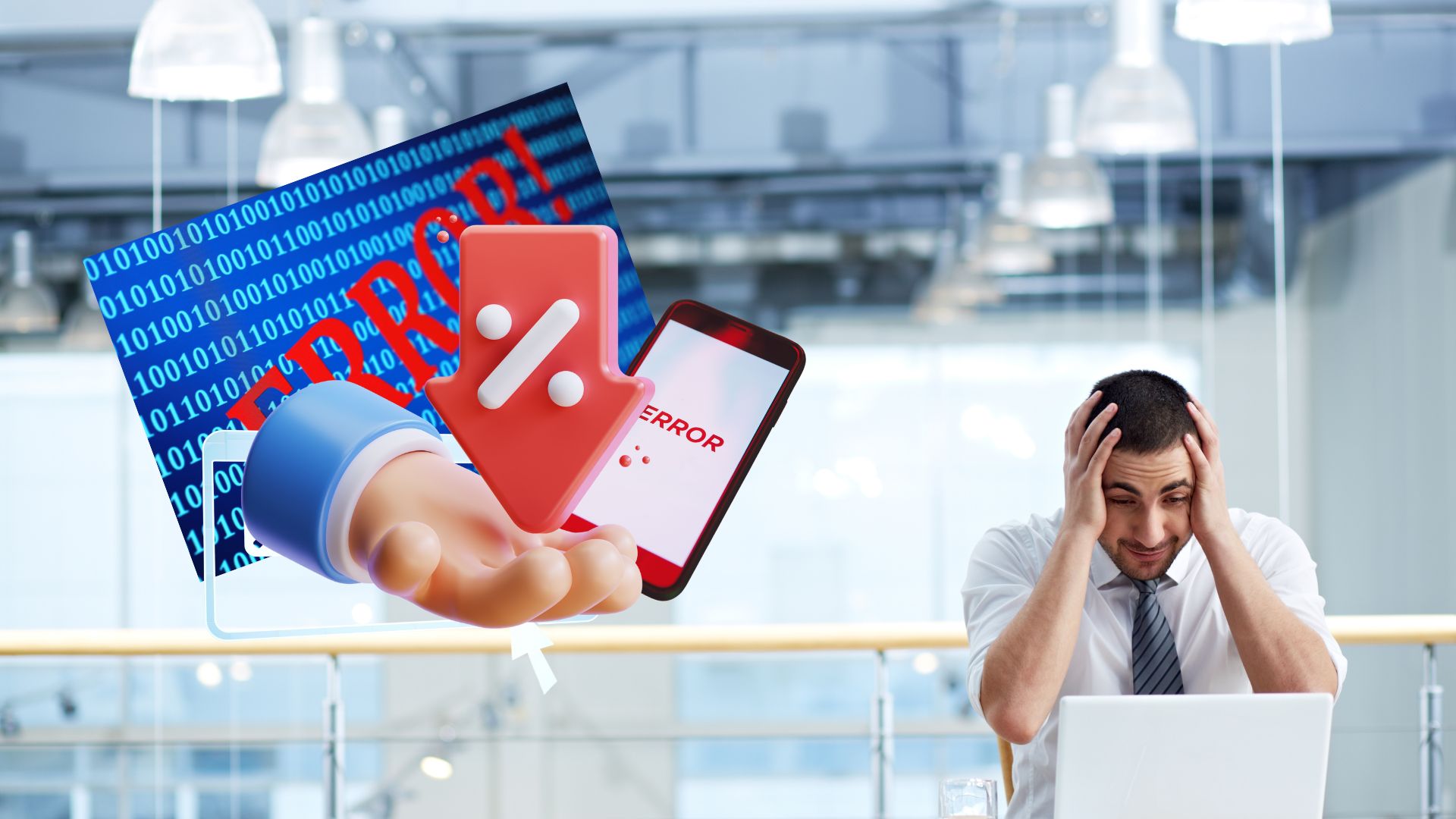 Errores caros y grandes regresos Empresario reflexionando frente a una pizarra con planes y errores tachados