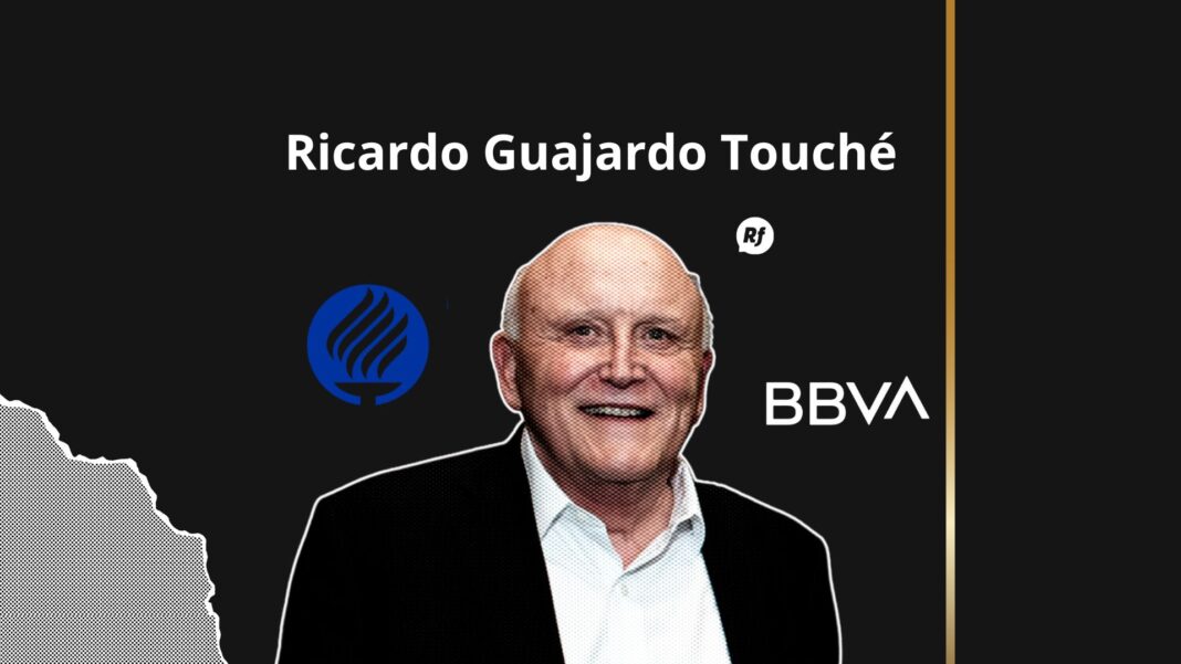 Retrato de Ricardo Guajardo Touché, líder empresarial que transformó Bancomer y fortaleció el crecimiento económico de México a través de múltiples corporativos.