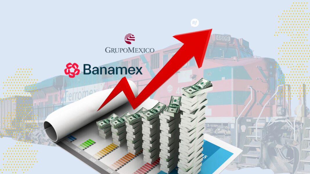 Tren de Ferromex circulando por México, representando la solidez y expansión de Grupo México, que ahora busca entrar al sector financiero con la compra de Banamex.