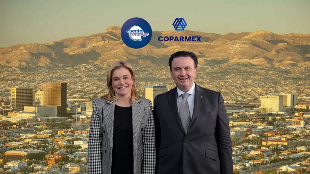 Maru Campos y Juan José Sierra, presidente de Coparmex, dialogan en Palacio de Gobierno sobre nuevas estrategias económicas para fortalecer el desarrollo de Chihuahua.