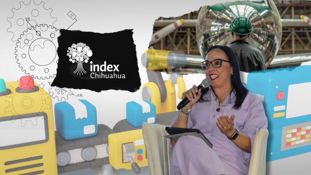 Myrna de las Casas, directora de INDEX Chihuahua, impulsa la inversión extranjera y el desarrollo industrial en la capital, fortaleciendo el talento y la innovación local.