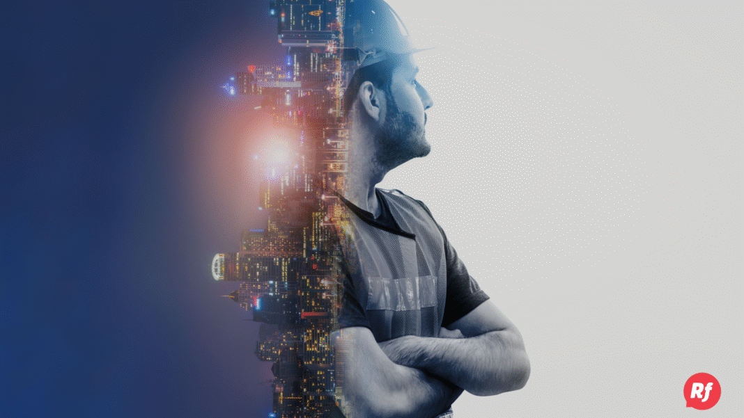 Vista aérea de un parque industrial con fábricas modernas en Chihuahua