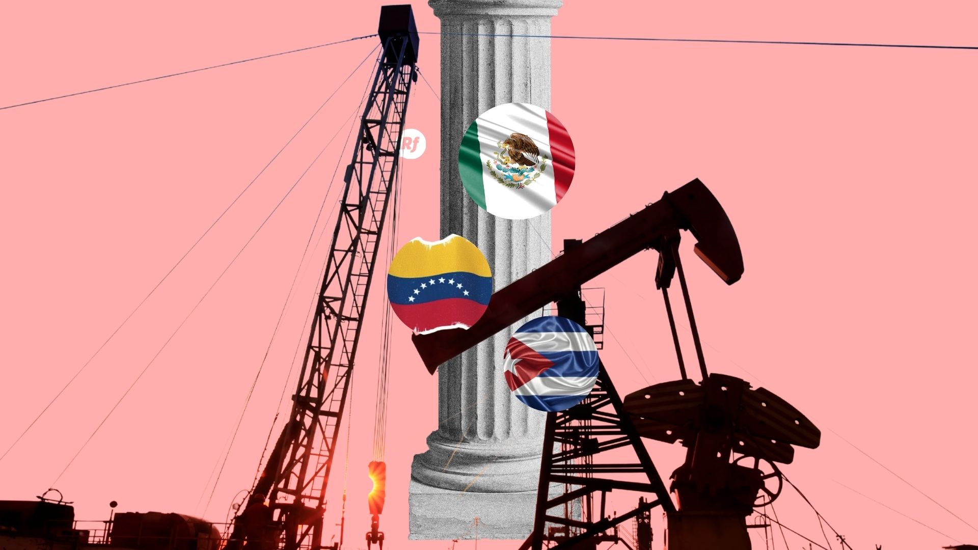Crisis energética redefine el papel de México en la región Mapa energético de América Latina que muestra a Venezuela fuera del mercado formal, Cuba con déficit de energía y México como actor clave en el nuevo reacomodo regional.