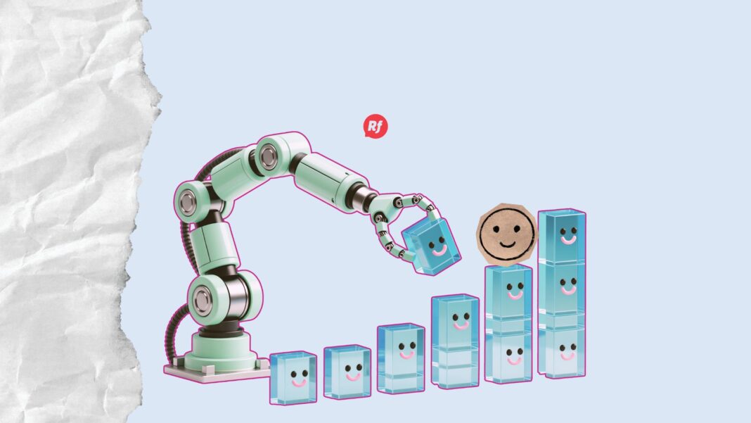 Ilustración conceptual sobre inteligencia artificial y educación en Chihuahua, mostrando cómo la automatización avanza más rápido que el sistema educativo y el empleo tradicional.