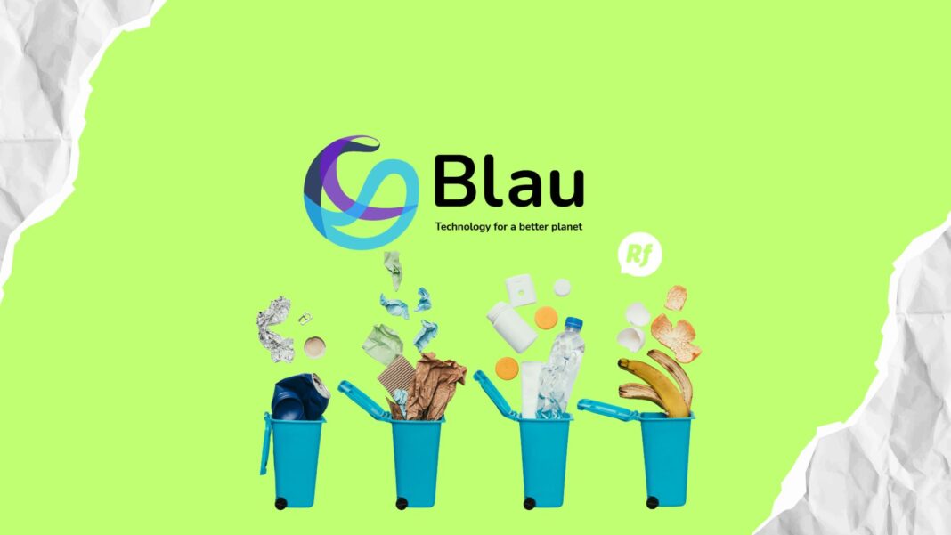 Isaac Rayón, fundador de Blau, durante la presentación del proyecto piloto de trazabilidad de residuos en Chihuahua junto a Startup Chihuahua y SISA