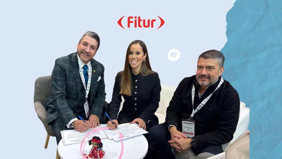 Firma de convenio entre Chihuahua, Sinaloa y San Luis Potosí durante FITUR 2026 para impulsar la promoción turística y el turismo enológico.