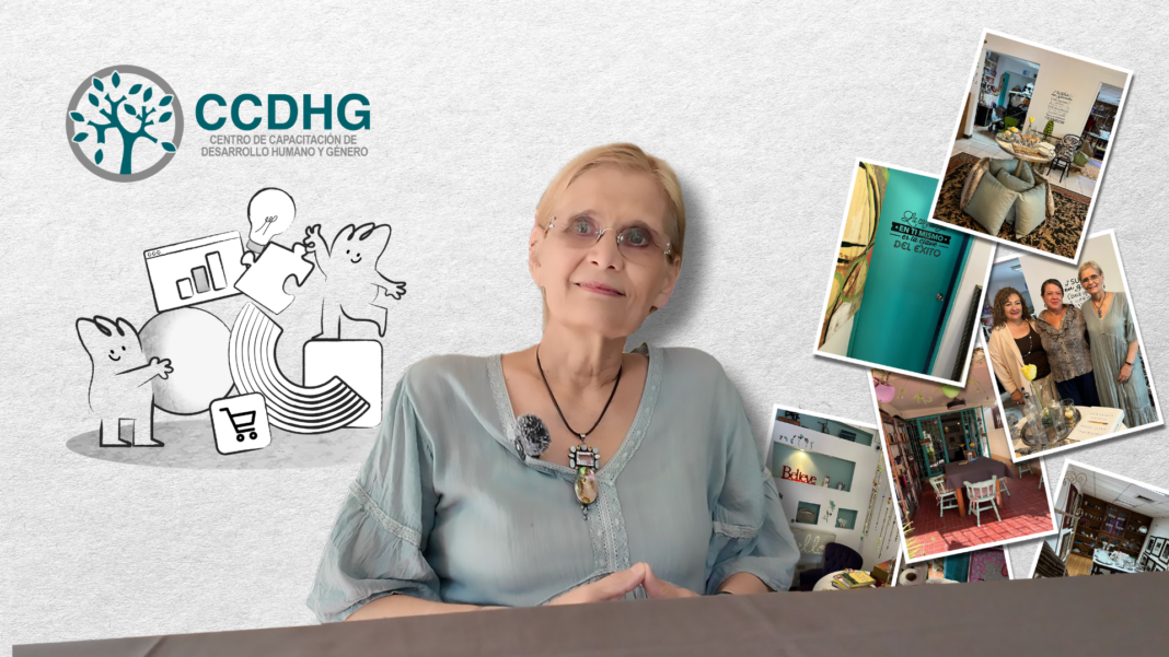 Luisa Camberos, fundadora del CCDHYG y del Boutique Bazar Esperanza, impulsa proyectos de reciclaje, emprendimiento social y desarrollo comunitario en Chihuahua.