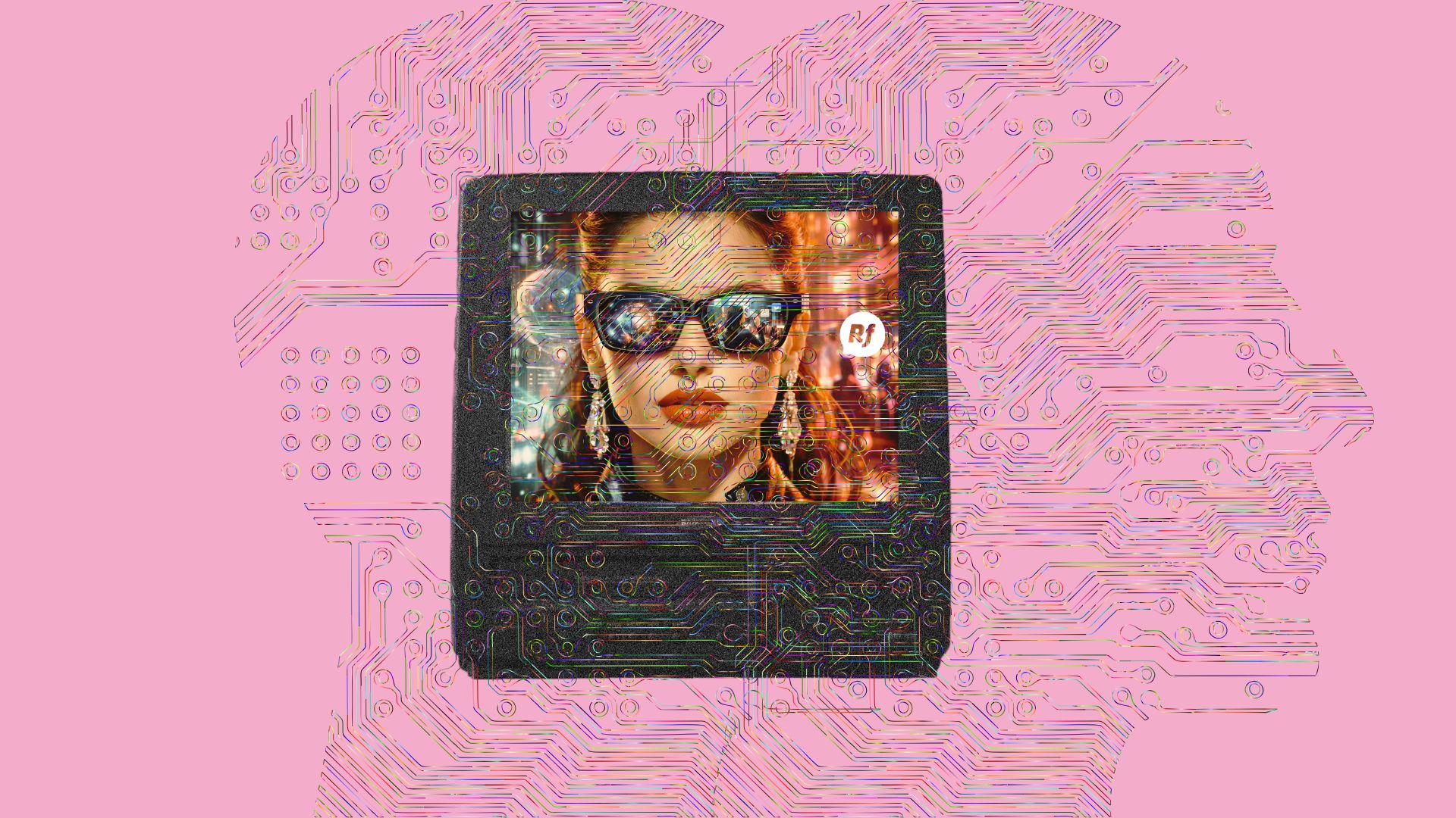 Google y Meta compiten por el futuro de los lentes inteligentes Persona usando lentes inteligentes futuristas que representan la competencia entre Google y Meta en inteligencia artificial y realidad aumentada.