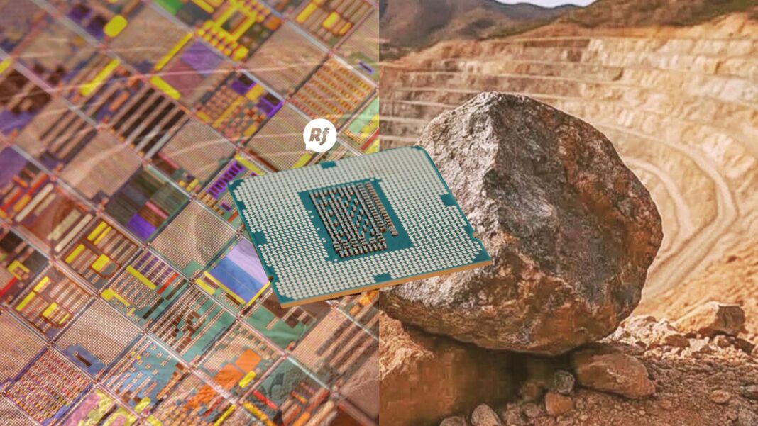 Minerales de tierras raras utilizados en la fabricación de tecnología, vehículos eléctricos y energías renovables.