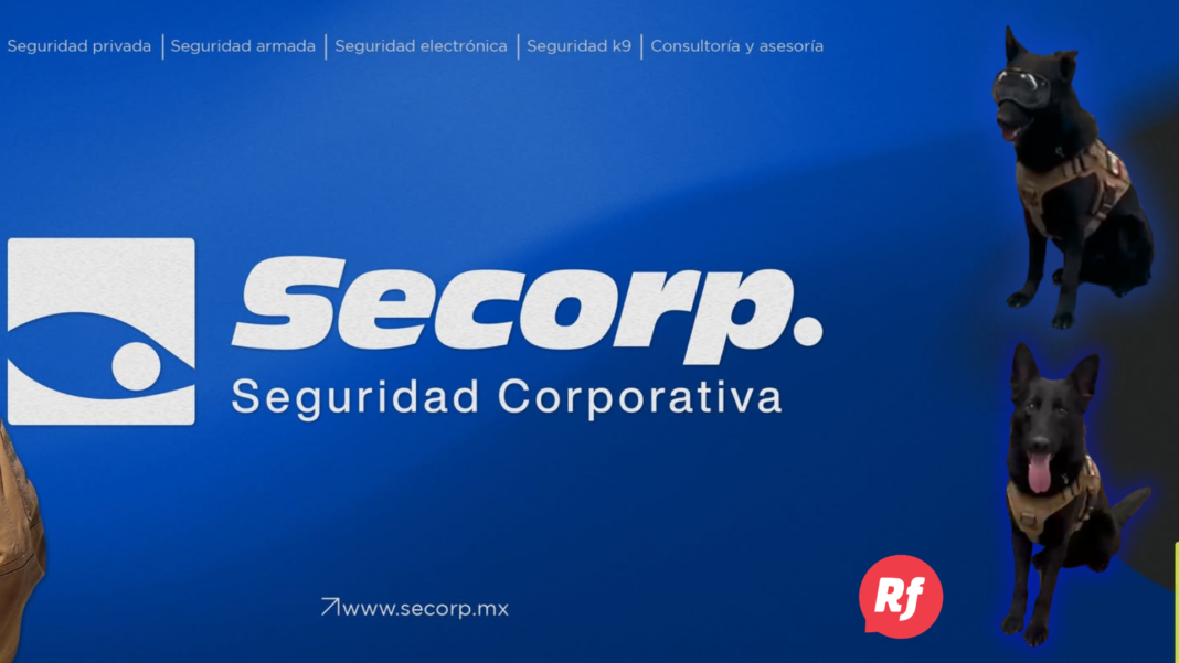 Equipo de seguridad minera con perros entrenados durante demostración operativa en evento empresarial