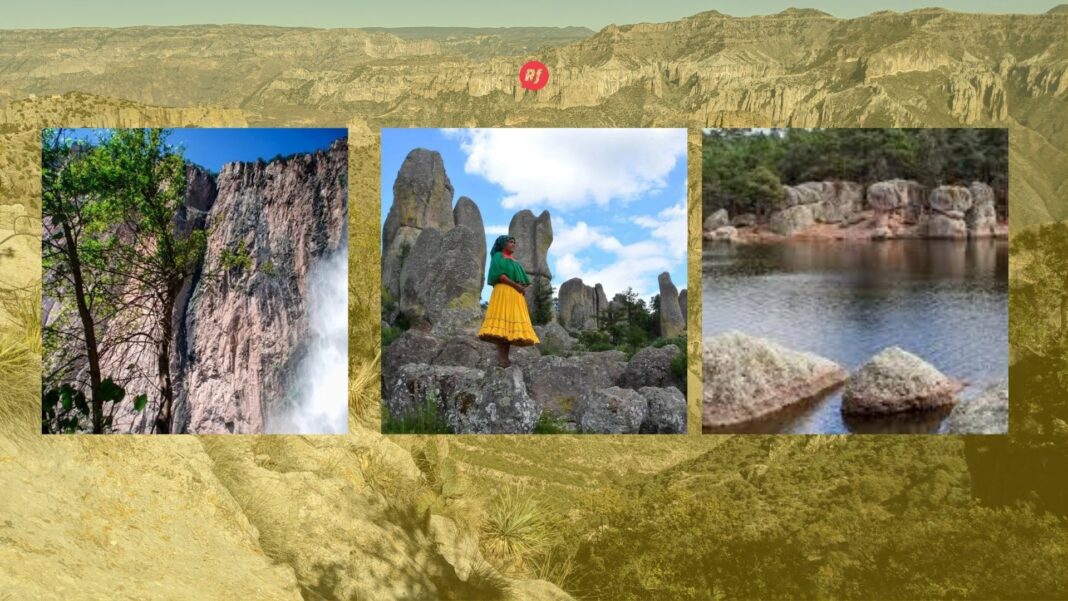 Turistas disfrutando de paisajes naturales en la Sierra Tarahumara durante Semana Santa en Chihuahua.