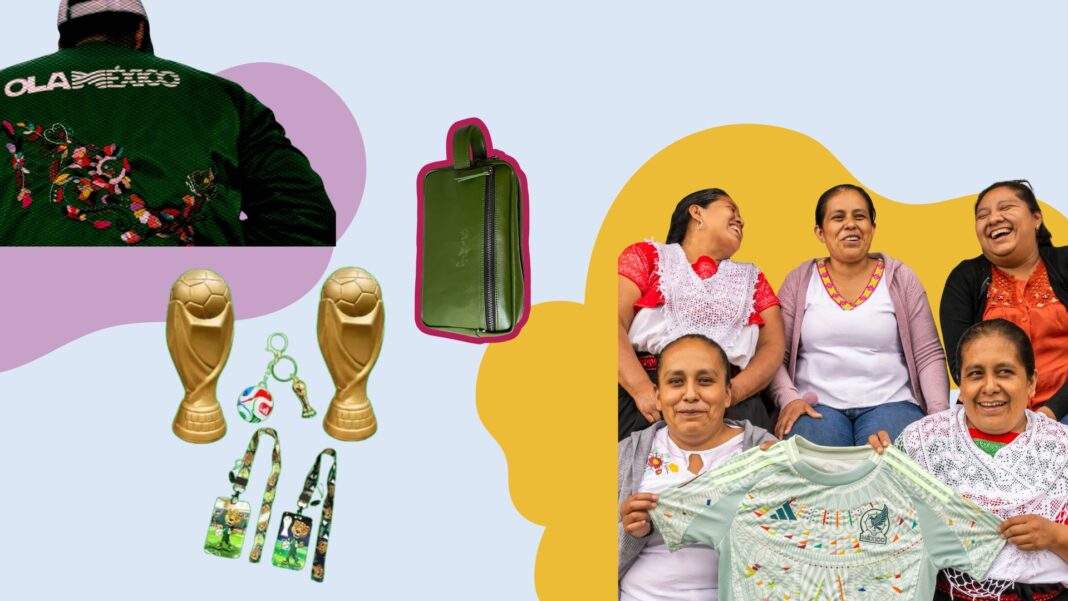 Productos sustentables de empresas mexicanas inspirados en el fútbol, incluyendo ropa, accesorios y artículos elaborados con materiales reciclados