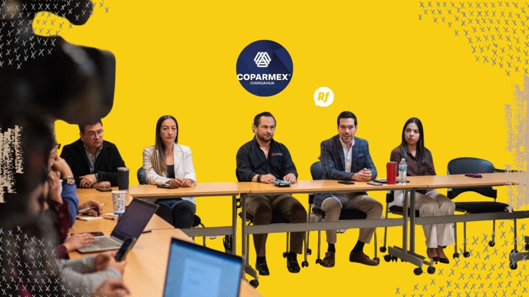 Panel con expresidentes de COPARMEX Chihuahua anunciado en rueda de prensa por su 90 aniversario