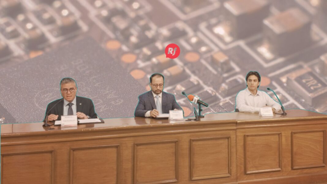 Ulises Fernández y Sergio Mancinas anuncian la segunda convocatoria del programa Chihuahua–Taiwán para formación especializada en automatización e inteligencia artificial.