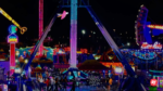 Familias disfrutando de la Feria de Santa Rita 2026 en Chihuahua entre juegos, música y tradición.