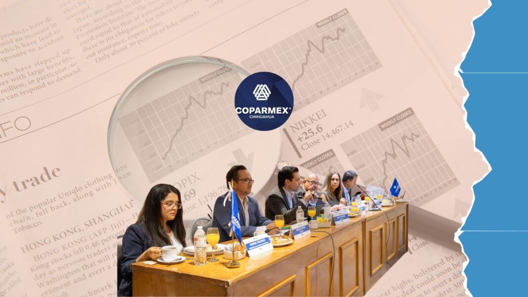 COPARMEX Chihuahua fortalece competitividad y futuro económico Informe de actividades COPARMEX Chihuahua 2026 presentado por Jorge Treviño Portilla durante la Asamblea Anual Ordinaria ante empresarios socios