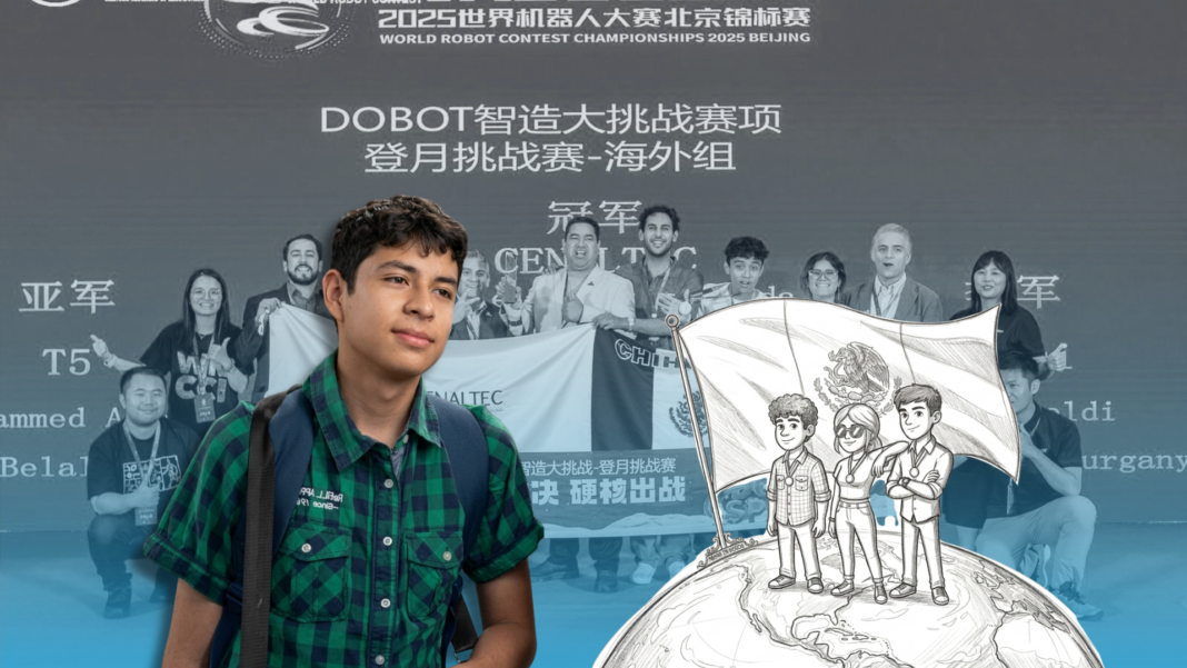 Cuando creer en ti cambia tu historia: tres jóvenes de Chihuahua que conquistaron el mundo Estudiantes chihuahuenses celebran su triunfo en una competencia internacional de robótica en Beijing, donde representaron a México y obtuvieron la medalla de oro en desafíos tecnológicos.