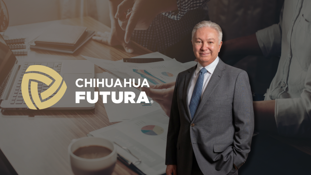 Chihuahua Futura: creatividad aplicada como base de economías avanzadas Sergio Alfonso Mendoza Vidal, presidente de Chihuahua Futura, durante una entrevista sobre talento, innovación, emprendimiento y el futuro económico de Chihuahua.