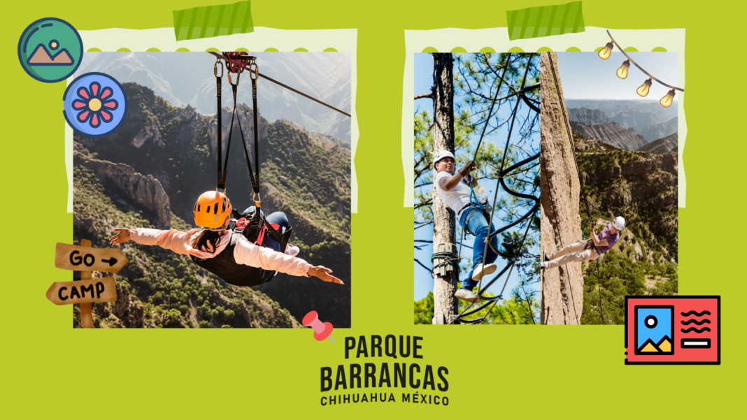 Entre el cielo y las barrancas: la experiencia que todo chihuahuense debería vivir Vista panorámica del Parque Barrancas con el teleférico recorriendo la Sierra Tarahumara en Chihuahua.