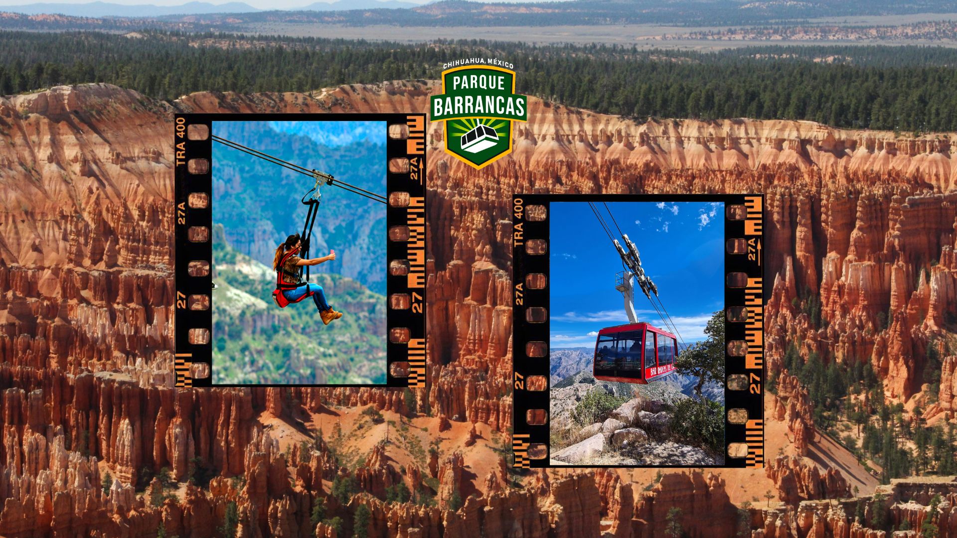 Parque Barrancas ofrece aventura y naturaleza para toda la familia Familia disfruta de las atracciones y paisajes de Parque Barrancas, uno de los principales destinos turísticos de la Sierra Tarahumara, en Chihuahua.