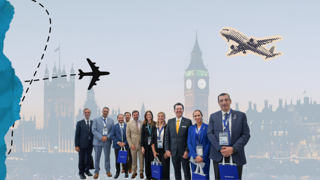 ¿Por qué Embraer está apostando más fuerte por Chihuahua? La gobernadora Maru Campos se reúne con directivos de Embraer durante la Feria Aeroespacial Farnborough 2026 para impulsar la expansión de la empresa y fortalecer sus operaciones en Chihuahua.