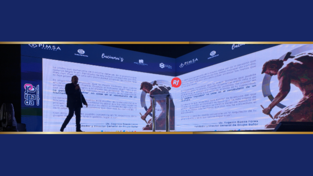Eugenio Baeza: el emprendimiento empieza por construir la vida que quieres Eugenio Baeza durante su participación como padrino de la Jornada Emprende en Chihuahua