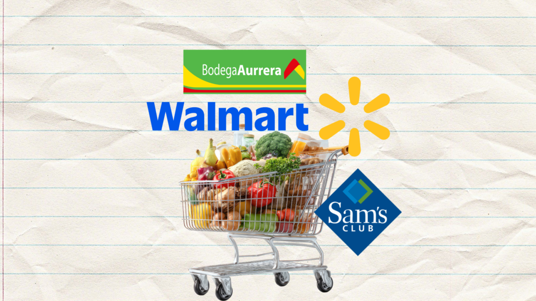El foco rojo está en el consumo Familia realizando compras en un supermercado, mientras el consumo de los hogares enfrenta una desaceleración en México.
