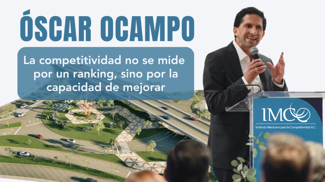 Óscar Ocampo, director de Desarrollo Económico del IMCO, durante la presentación del Índice de Competitividad Urbana 2026 en Chihuahua.