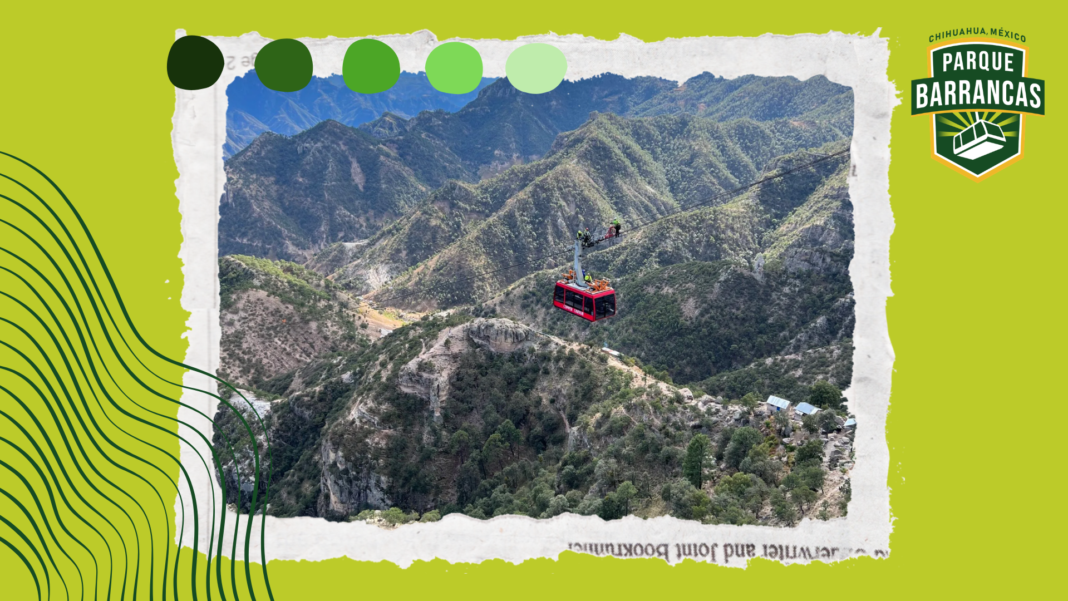 Un viaje suspendido entre montañas: la historia del teleférico que cambió la forma de descubrir el Parque Barrancas del Cobre Teleférico de Parque Barrancas sobre las montañas de las Barrancas del Cobre en Chihuahua