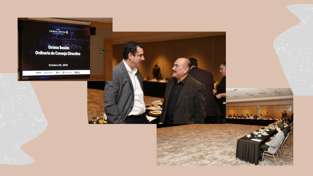 René Chavira se reúne con empresarios de CANACINTRA Chihuahua para revisar avances y establecer una agenda de trabajo.