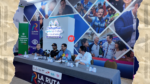 Rueda de prensa sobre la tercera edición de la carrera por la inclusión de personas con discapacidad visual en Chihuahua.