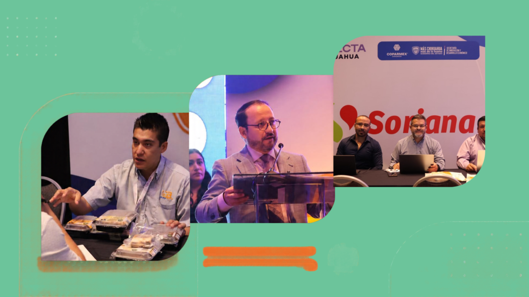 Inauguración de Conecta Chihuahua 2026 con autoridades estatales y representantes del sector empresarial en Expo Chihuahua.